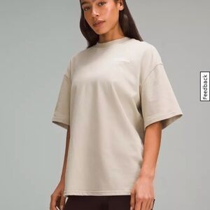 Lululemon Heavyweight Cotton Crewneck T-Shirt Mojave Tan M
